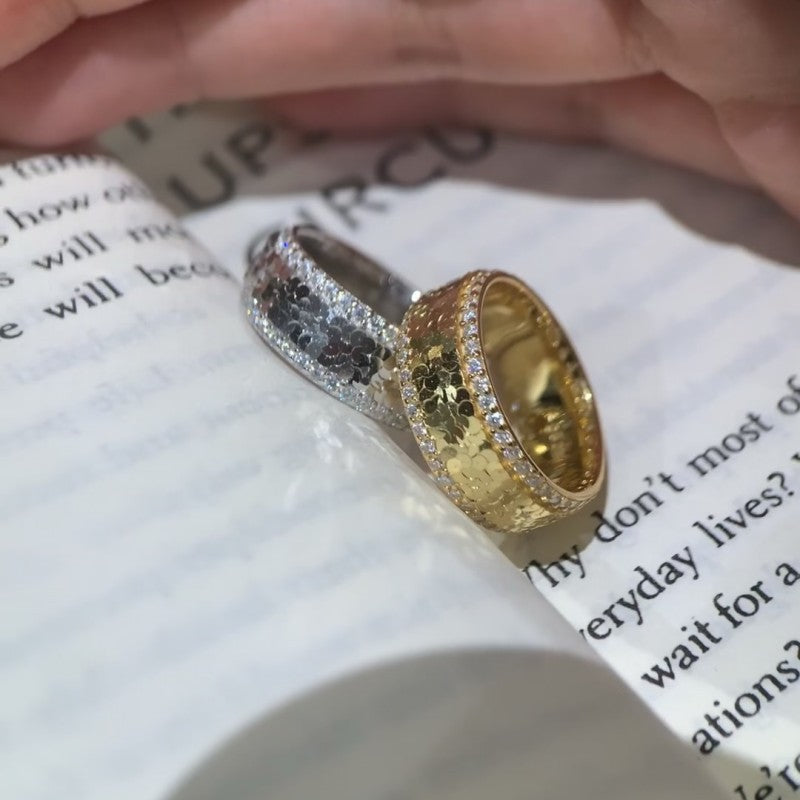 Light Luxury Temperament Fashion Closed Inlaid All-Match Ring AMI Cart