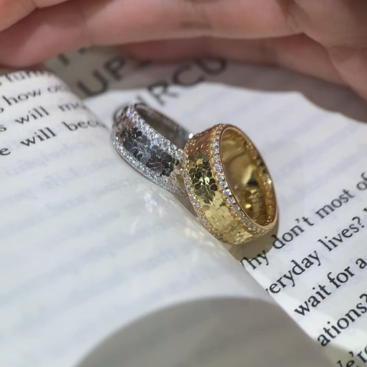 Light Luxury Temperament Fashion Closed Inlaid All-Match Ring