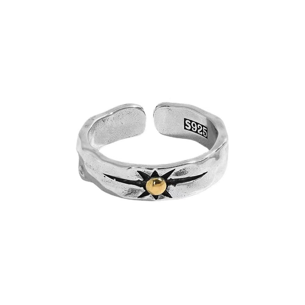 Eight Awn Star Open Adjustable Ring