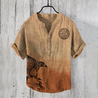 Plus Size Digital Printing Men's Short Sleeve
