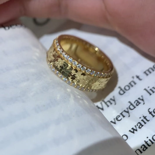 Light Luxury Temperament Fashion Closed Inlaid All-Match Ring AMI Cart