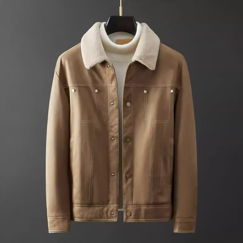 Jacket Men's Short Autumn And Winter Thickened Work Clothes