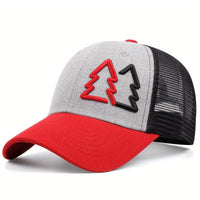 Embroidered Double Tree Hat Four Seasons All-matching Sun Hat Peaked Cap