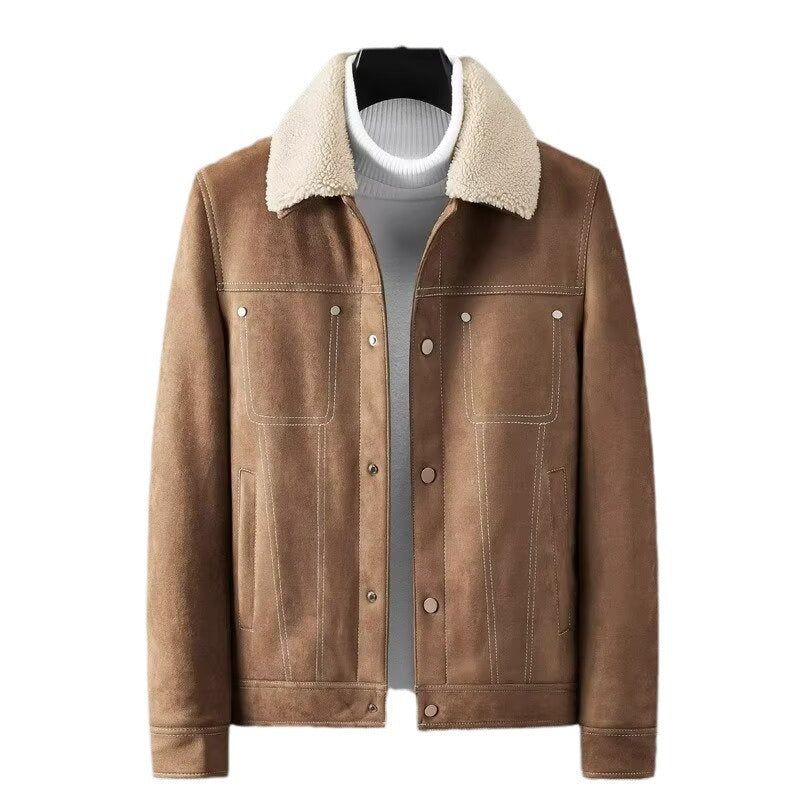 Jacket Men's Short Autumn And Winter Thickened Work Clothes