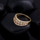 Personality Ring Yellow For Women Geometric