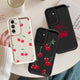 Ins Korean Cherry Bowknot Phone Case For Samsung S24ultra 5G A14 15 S21 22 23 A 25 35 52 53 54 55 S24 Plus Cute Y2K Phone Cases - Chic Cart