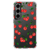 Ins Korean Cherry Bowknot Phone Case For Samsung S24ultra 5G A14 15 S21 22 23 A 25 35 52 53 54 55 S24 Plus Cute Y2K Phone Cases - Chic Cart 