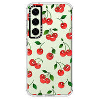 Ins Korean Cherry Bowknot Phone Case For Samsung S24ultra 5G A14 15 S21 22 23 A 25 35 52 53 54 55 S24 Plus Cute Y2K Phone Cases - Chic Cart 