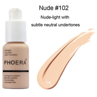 Press Type Oil Control Natural Color Matte Concealer Foundation Cream