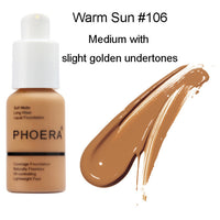 Press Type Oil Control Natural Color Matte Concealer Foundation Cream