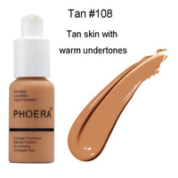 Press Type Oil Control Natural Color Matte Concealer Foundation Cream