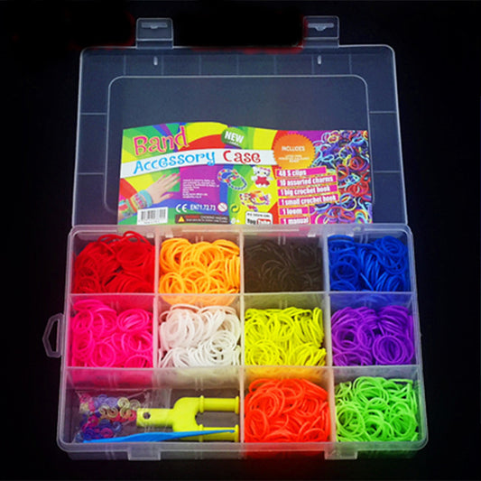 Rainbow Hand Knitting Colorful Rubber Bands