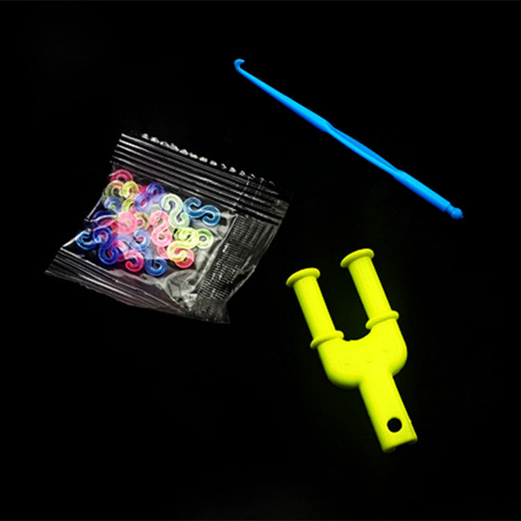 Rainbow Hand Knitting Colorful Rubber Bands