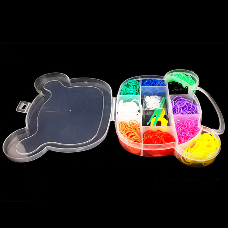 Rainbow Hand Knitting Colorful Rubber Bands