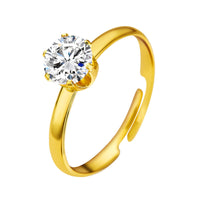 Ring 18K Gold Plating Mini Drill Ins Fashion Personality