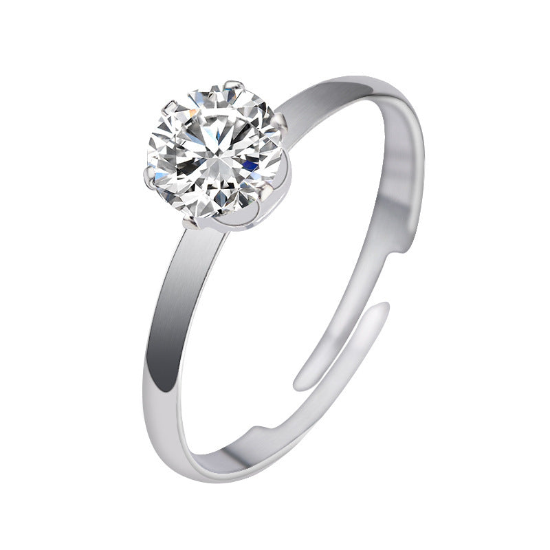 Ring 18K Gold Plating Mini Drill Ins Fashion Personality