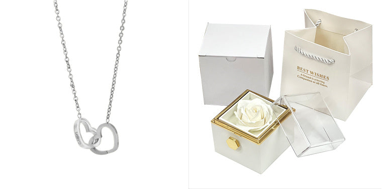 Rotating Soap Flower Rose Gift Box Creative Rotating Rose