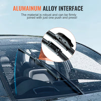 Rubber Wiper Blades, 51 Cm Universal Replacement Wind Shield Wiper