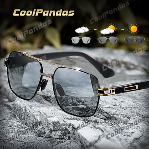 CoolPandas High Quality Sunglasses Polarized Men Women Photochromic UV400 Protection Driving Sun Glasses Unisex Chameleon Lens