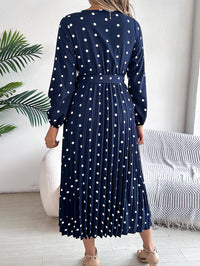 Spring Summer Elegant Long Dress Cross V-Neck Contrast