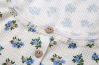 Summer New Products Women's Fashion Printed Puff Sleeve Lace Cardigan T-shirt
