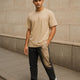 T-Shirt For Mens -07- Pure cuttons - beige