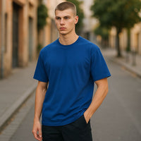 T-Shirt For Mens -04- Pure cuttons - Blue