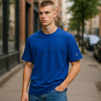 T-Shirt For Mens -04- Pure cuttons - Blue