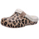 Litfun Winter Plush Garden Shoes Women Fur Clogs Slippers Men Soft Furry Waterproof Slippers Outdoor New Cozy Fuzzy Home Slipper - Chic Cart