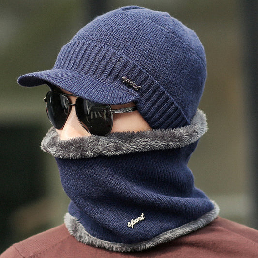 Winter Warm Knitted Hats Plus Woolen Caps,