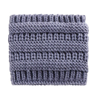 Women Head Wrap Ponytail Beanies Hat Winter Warm Ear Warmer