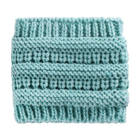 Women Head Wrap Ponytail Beanies Hat Winter Warm Ear Warmer