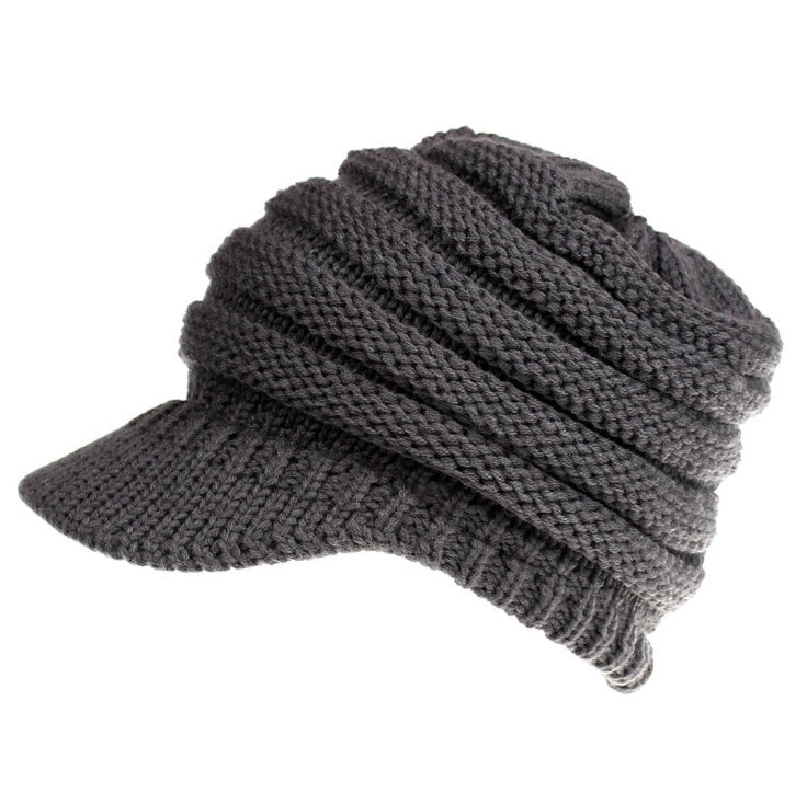 Women Ponytail Beanies Autumn Winter Hats Female