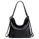 Zency Fashion Women Shoulder Bag 100% Genuine Leather Large Capacity Designer Handbag Hobo Bag Backpack Transformer Bag Sac Main - Chic Cart