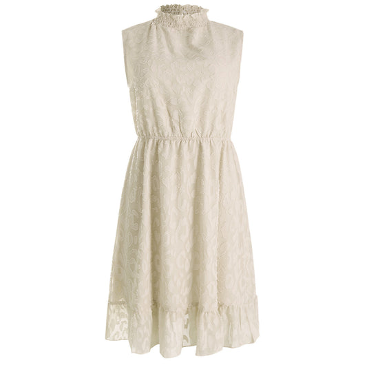Women's Casual Chiffon Lace Jacquard Dress