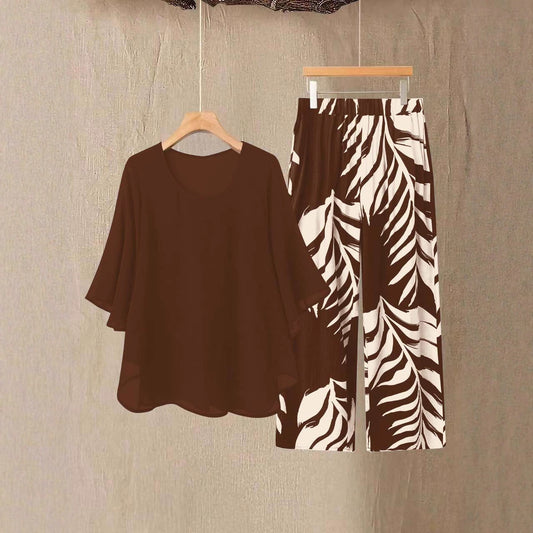 Women's Chiffon Fashionable Elegant Loose Suit