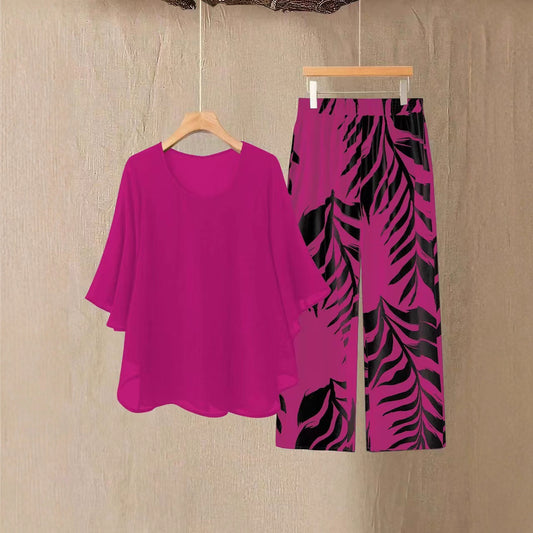 Women's Chiffon Fashionable Elegant Loose Suit