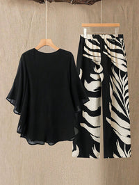 Women's Chiffon Fashionable Elegant Loose Suit