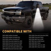 LED Side Mirror Puddle Lights For 03-06 Escalade Silverado Suburban