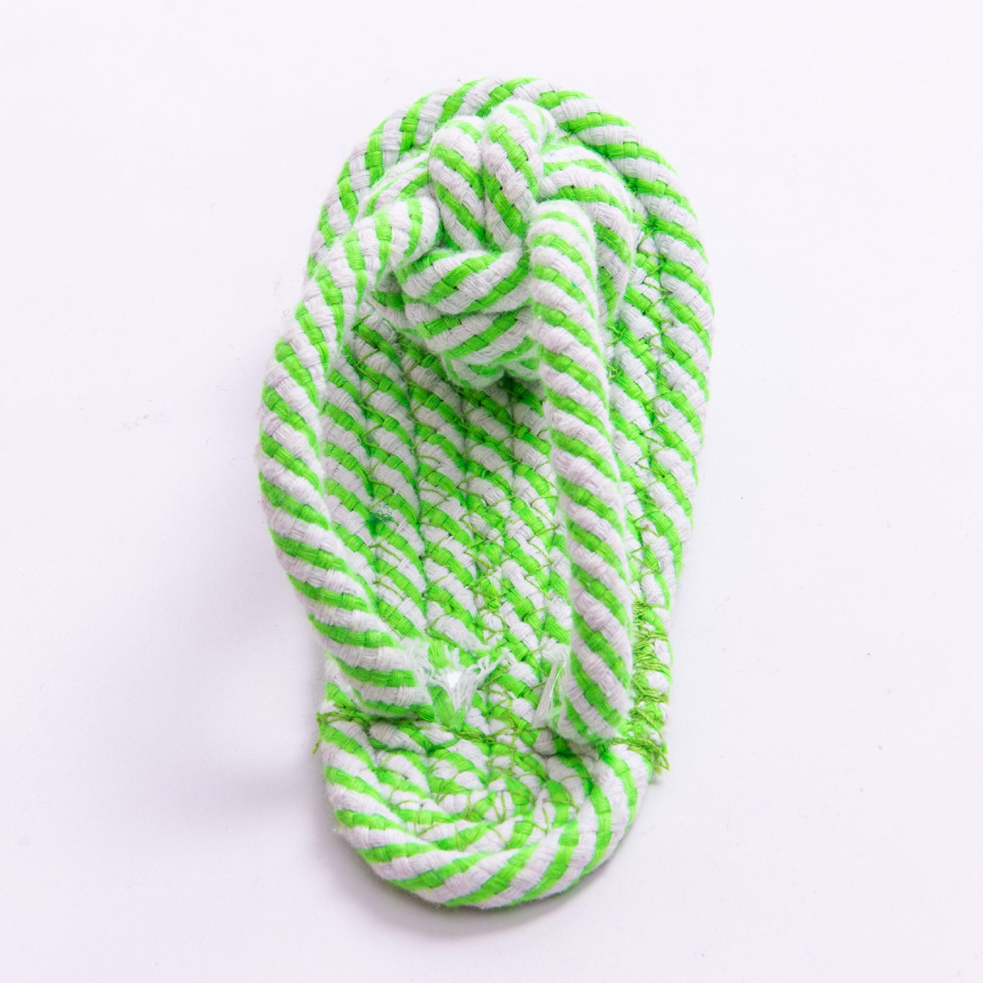 Pet multicolor cotton rope clip foot slippers toy