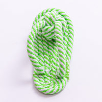 Pet multicolor cotton rope clip foot slippers toy