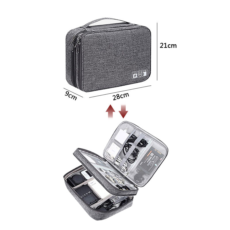 Electronics Organizer Travel Cable Organizer Bag Waterproof