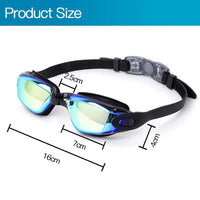 Clear Comfortable Swimming Goggles UV- Anti-Fog Swim Glasses Mirror & Kids