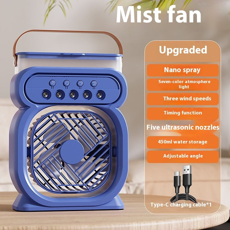 3 In 1 Portable Air Conditioner Evaporation Air Cooler LED