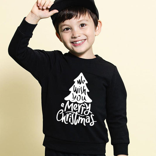 Kids' Sweater Jacket Long-sleeved Round Collar Overpull