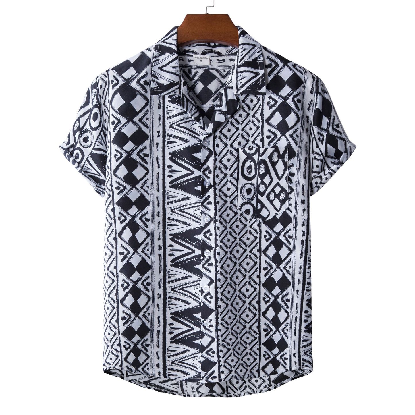 Printed Short-sleeved Shirt For Men AMI Cart