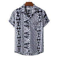 Printed Short-sleeved Shirt For Men