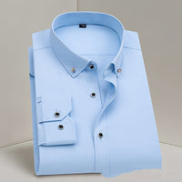 Formal Wear Men's Shirt Professional Wedding Best Man Non-ironing Pure White