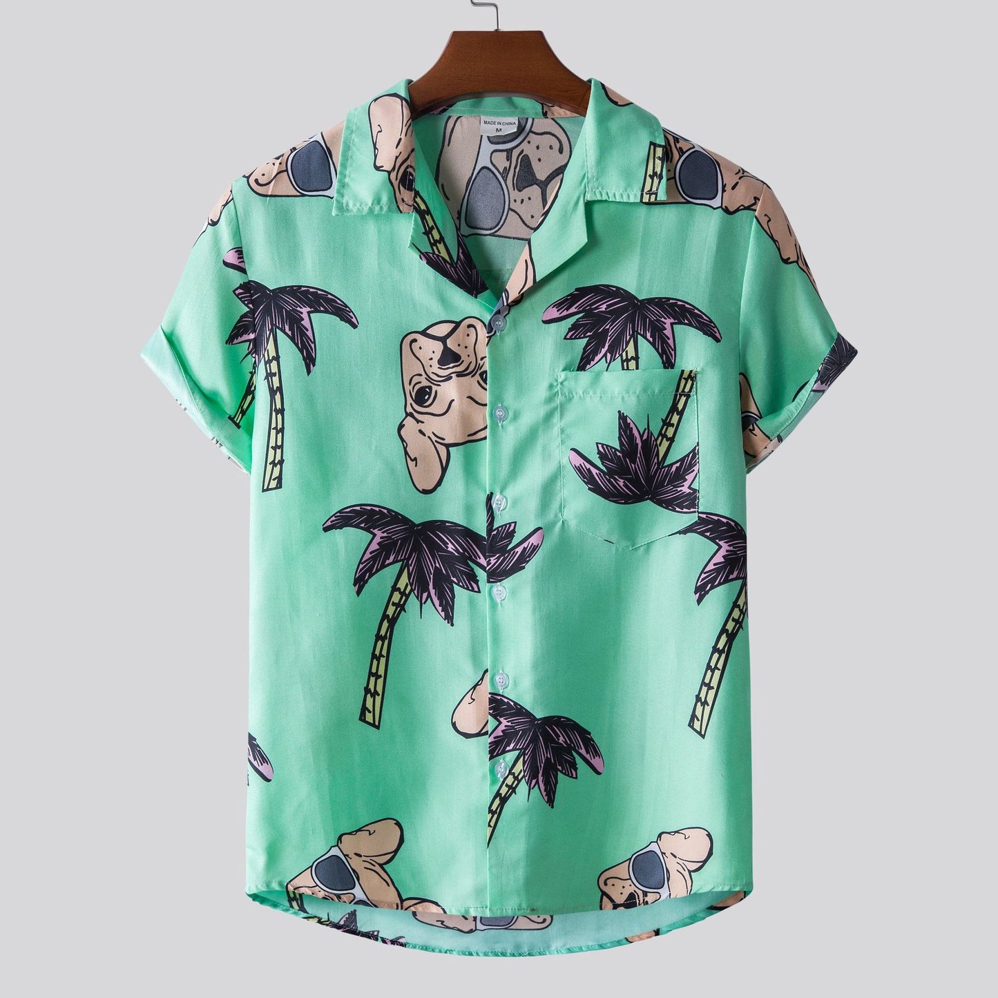 Printed Short-sleeved Shirt For Men AMI Cart