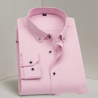 Formal Wear Men's Shirt Professional Wedding Best Man Non-ironing Pure White